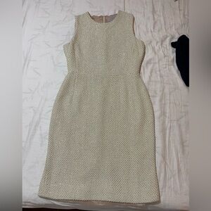 🩶 Barneys New York Made in Italy Metallic Tweed Sheath Dress – Size 46 (US 12)